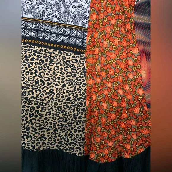 Colorful Patchwork Maxi Dress - Picture 3 of 6